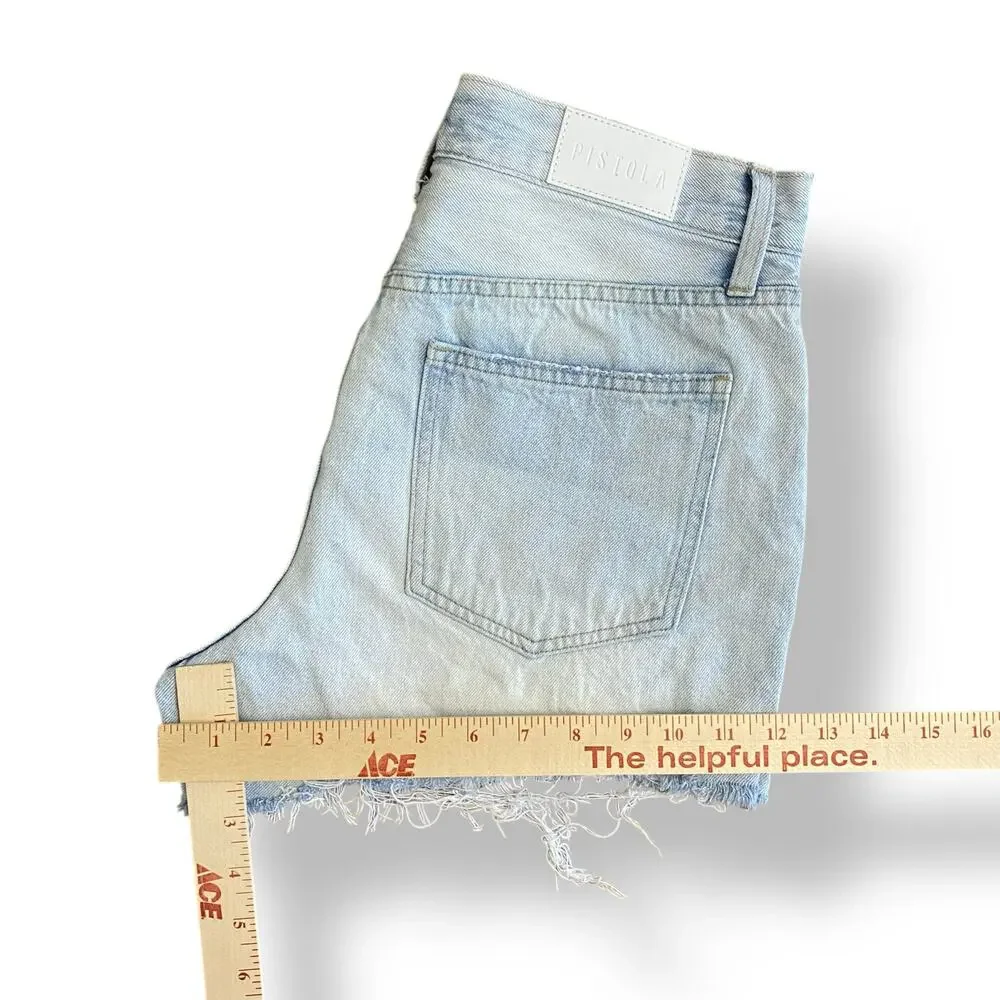 Pistola Women’s Kylee Denim High Rise Relaxed Cuffed Jean Shorts Size 28 - Picture 5 of 9